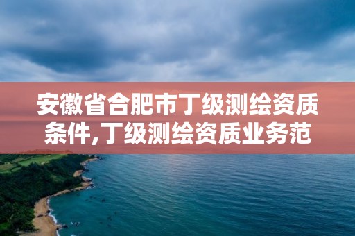 安徽省合肥市丁級測繪資質條件,丁級測繪資質業務范圍。