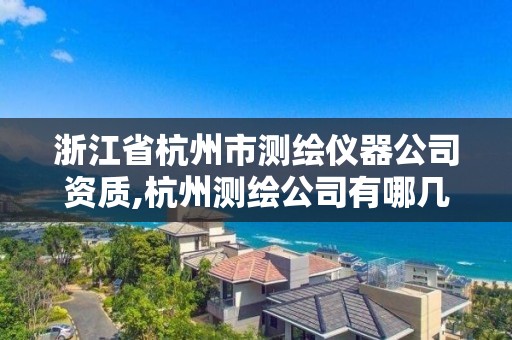 浙江省杭州市測繪儀器公司資質,杭州測繪公司有哪幾家