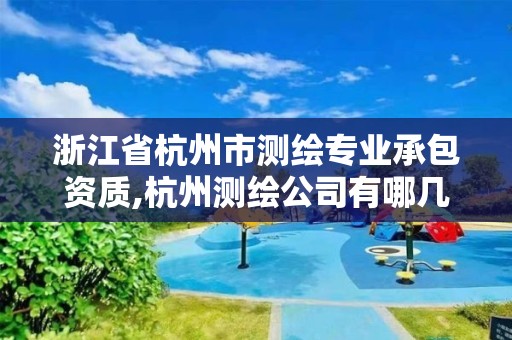 浙江省杭州市測繪專業承包資質,杭州測繪公司有哪幾家