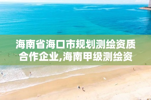 海南省?？谑幸巹潨y繪資質合作企業,海南甲級測繪資質單位