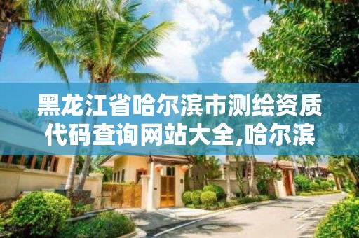 黑龍江省哈爾濱市測繪資質代碼查詢網站大全,哈爾濱測繪公司電話。