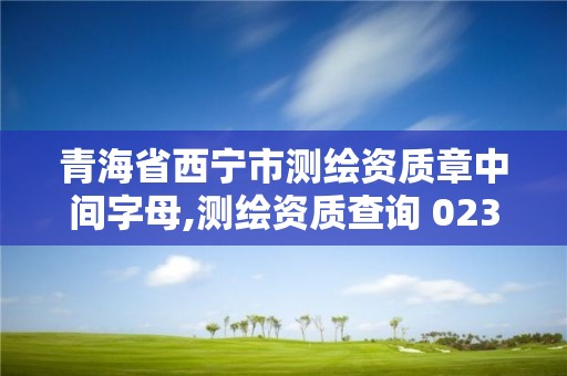 青海省西寧市測繪資質章中間字母,測繪資質查詢 023dir