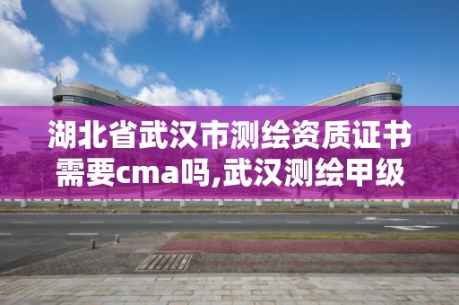 湖北省武漢市測繪資質證書需要cma嗎,武漢測繪甲級資質公司。