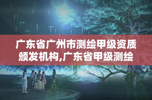 廣東省廣州市測繪甲級資質頒發機構,廣東省甲級測繪資質單位有多少