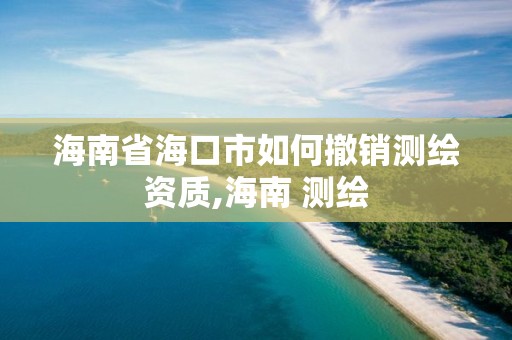 海南省海口市如何撤銷測繪資質,海南 測繪