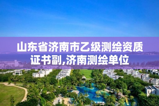 山東省濟南市乙級測繪資質證書副,濟南測繪單位