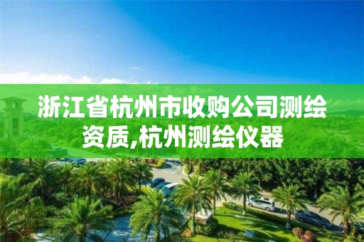 浙江省杭州市收購公司測繪資質(zhì),杭州測繪儀器