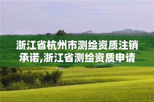 浙江省杭州市測繪資質注銷承諾,浙江省測繪資質申請需要什么條件