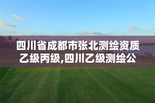 四川省成都市張北測繪資質乙級丙級,四川乙級測繪公司有哪些