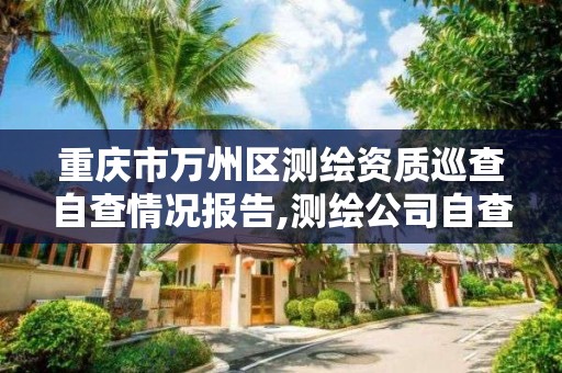 重慶市萬州區測繪資質巡查自查情況報告,測繪公司自查自糾報告