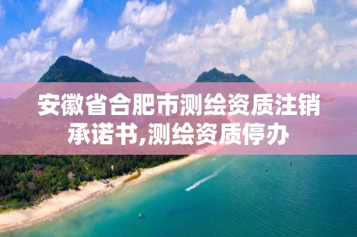 安徽省合肥市測繪資質注銷承諾書,測繪資質停辦