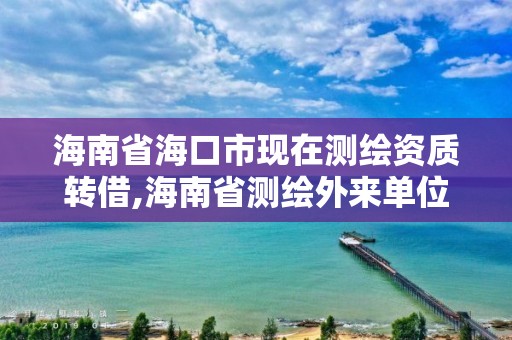 海南省海口市現在測繪資質轉借,海南省測繪外來單位是不是放開