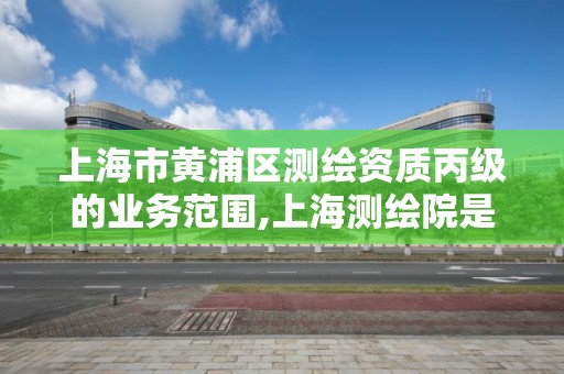 上海市黃浦區測繪資質丙級的業務范圍,上海測繪院是什么性質的單位。