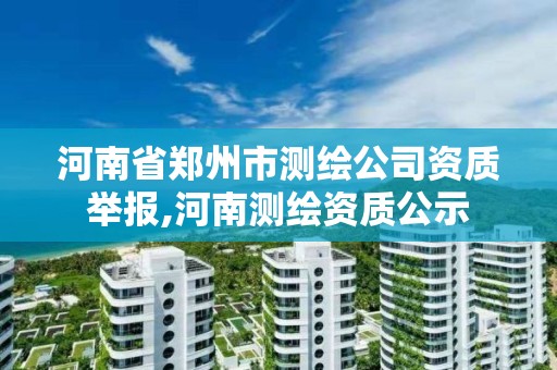 河南省鄭州市測繪公司資質舉報,河南測繪資質公示