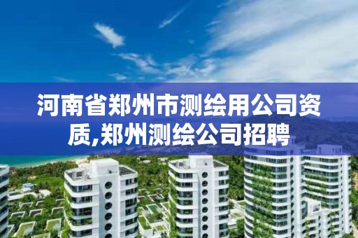 河南省鄭州市測繪用公司資質,鄭州測繪公司招聘