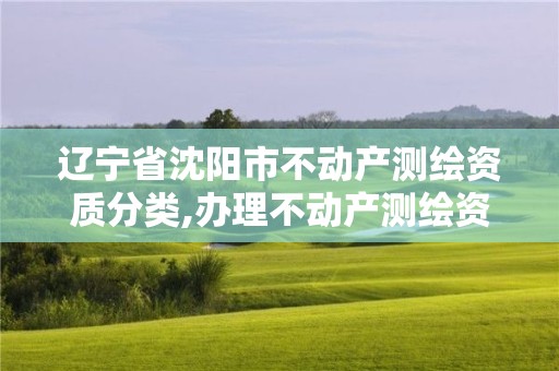 遼寧省沈陽市不動產測繪資質分類,辦理不動產測繪資質需要什么條件