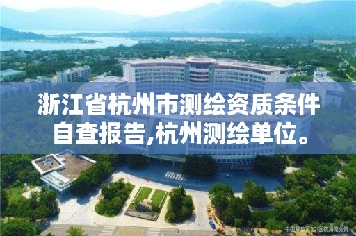 浙江省杭州市測繪資質條件自查報告,杭州測繪單位。