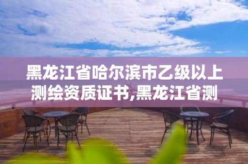 黑龍江省哈爾濱市乙級以上測繪資質證書,黑龍江省測繪甲級單位。