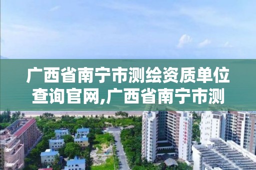 廣西省南寧市測繪資質單位查詢官網,廣西省南寧市測繪資質單位查詢官網