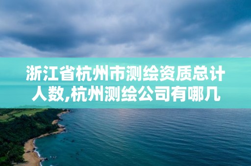 浙江省杭州市測繪資質(zhì)總計人數(shù),杭州測繪公司有哪幾家