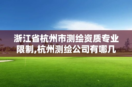 浙江省杭州市測繪資質專業限制,杭州測繪公司有哪幾家