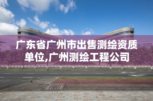 廣東省廣州市出售測繪資質單位,廣州測繪工程公司