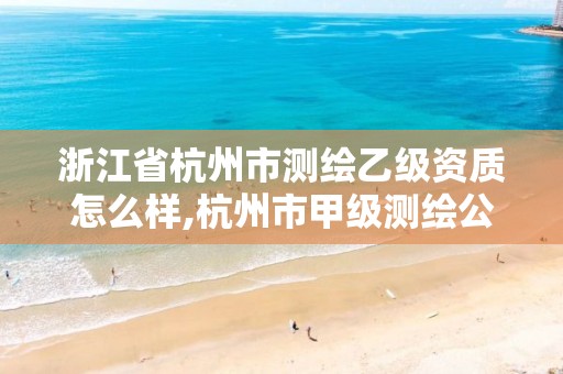 浙江省杭州市測繪乙級資質怎么樣,杭州市甲級測繪公司。