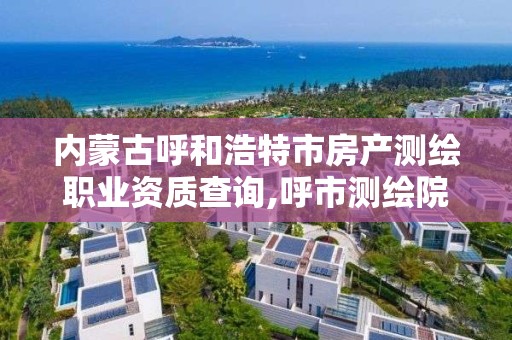 內蒙古呼和浩特市房產測繪職業資質查詢,呼市測繪院家屬樓二手房