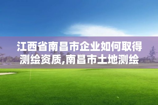 江西省南昌市企業如何取得測繪資質,南昌市土地測繪工程公司