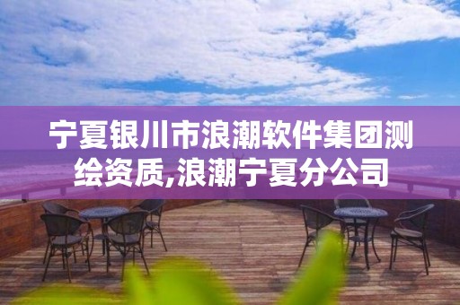 寧夏銀川市浪潮軟件集團(tuán)測繪資質(zhì),浪潮寧夏分公司