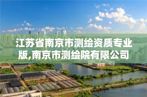 江蘇省南京市測繪資質專業版,南京市測繪院有限公司