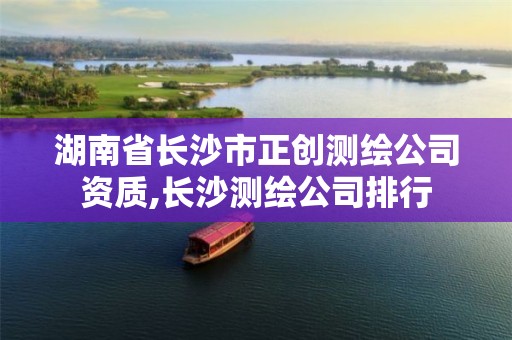 湖南省長(zhǎng)沙市正創(chuàng)測(cè)繪公司資質(zhì),長(zhǎng)沙測(cè)繪公司排行