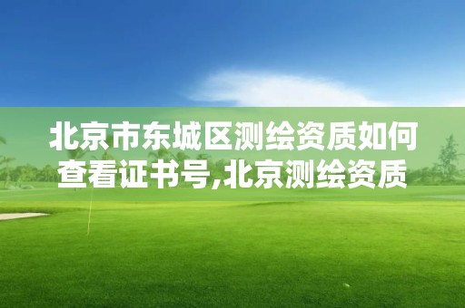 北京市東城區測繪資質如何查看證書號,北京測繪資質查詢