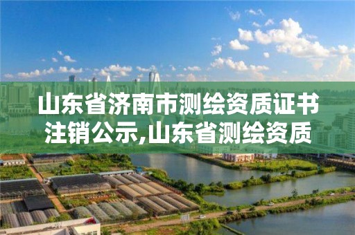 山東省濟南市測繪資質(zhì)證書注銷公示,山東省測繪資質(zhì)專用章圖片。