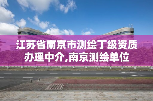 江蘇省南京市測繪丁級資質辦理中介,南京測繪單位