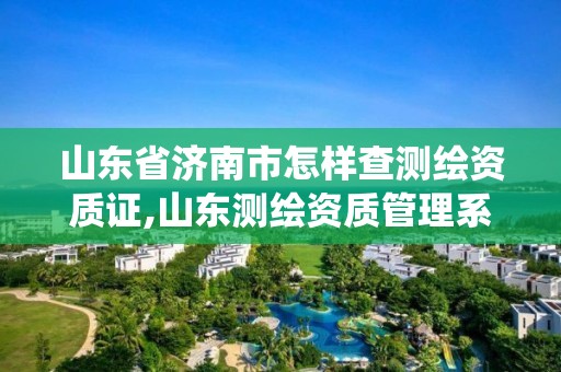 山東省濟南市怎樣查測繪資質證,山東測繪資質管理系統