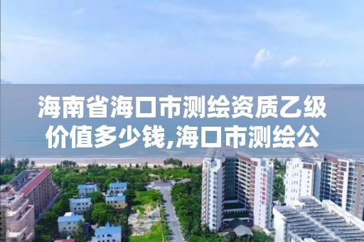 海南省海口市測繪資質乙級價值多少錢,海口市測繪公司。