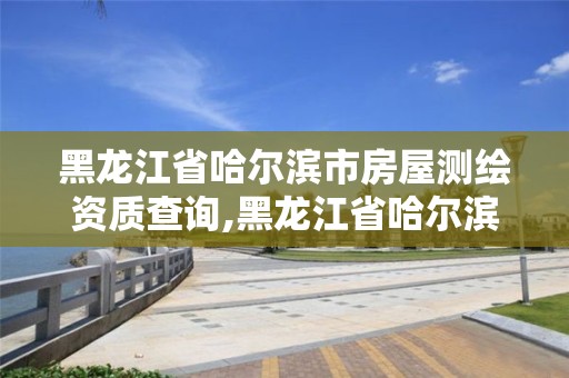 黑龍江省哈爾濱市房屋測繪資質(zhì)查詢,黑龍江省哈爾濱市測繪局