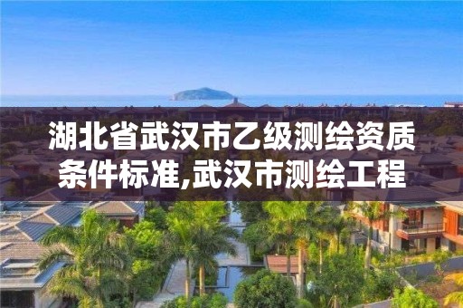 湖北省武漢市乙級(jí)測(cè)繪資質(zhì)條件標(biāo)準(zhǔn),武漢市測(cè)繪工程技術(shù)規(guī)定