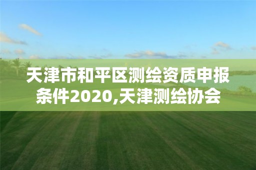 天津市和平區測繪資質申報條件2020,天津測繪協會