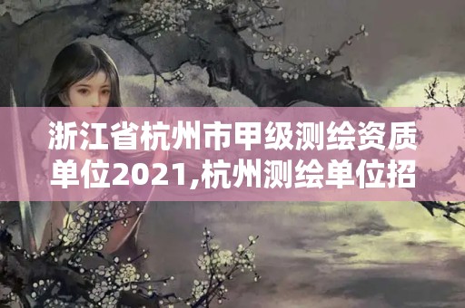 浙江省杭州市甲級(jí)測(cè)繪資質(zhì)單位2021,杭州測(cè)繪單位招聘