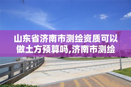 山東省濟南市測繪資質可以做土方預算嗎,濟南市測繪收費標準。