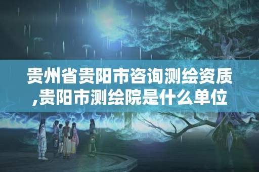 貴州省貴陽市咨詢測繪資質,貴陽市測繪院是什么單位