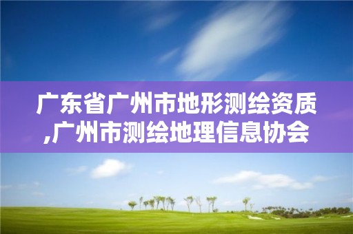 廣東省廣州市地形測繪資質(zhì),廣州市測繪地理信息協(xié)會