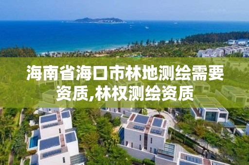 海南省海口市林地測繪需要資質,林權測繪資質