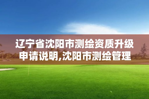 遼寧省沈陽市測繪資質(zhì)升級申請說明,沈陽市測繪管理辦公室。