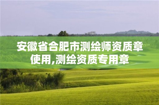 安徽省合肥市測(cè)繪師資質(zhì)章使用,測(cè)繪資質(zhì)專用章