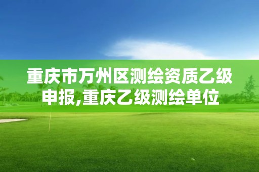 重慶市萬州區測繪資質乙級申報,重慶乙級測繪單位