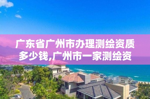 廣東省廣州市辦理測繪資質多少錢,廣州市一家測繪資質單位。