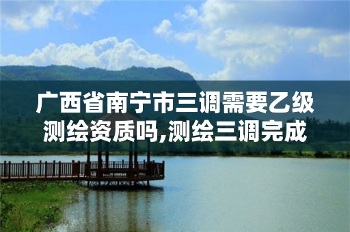 廣西省南寧市三調需要乙級測繪資質嗎,測繪三調完成后還有什么項目。